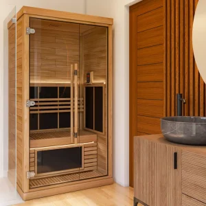 Phòng Xông Hơi Hồng Ngoại (Infrared Sauna) Gia Đình Cao Cấp – Thiết Kế Kính Sang Trọng