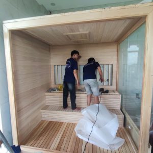 Phòng Xông Hơi Sauna Gỗ Thông